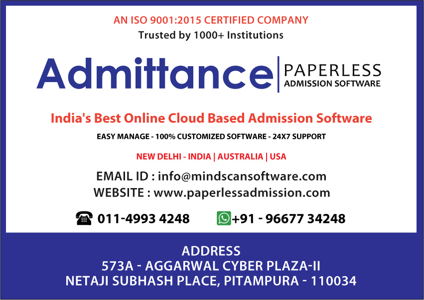 Admittance Online Admission Software, Paperless Admission Software in India - paperlessadmission.com